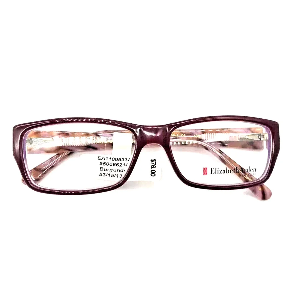 ELIZABETH ARDEN EA1100533A BURGUNDY DESIGNER EYEGLASSES 53-15-130